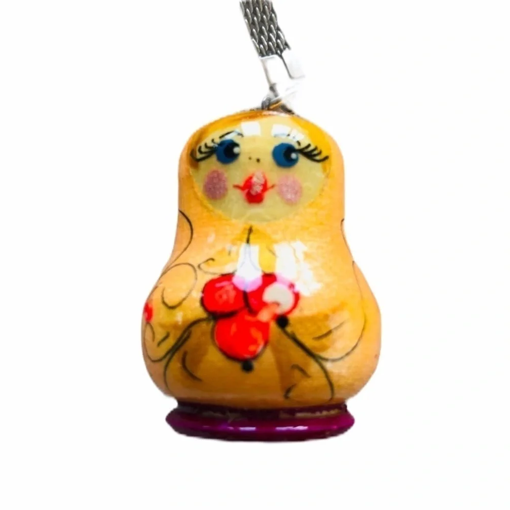 Matryoshka doll keychain handmade